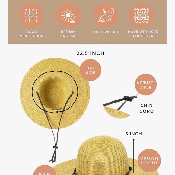 Brand New San Diego Hat Company Women’s Sun Hat - Picture 4 of 8